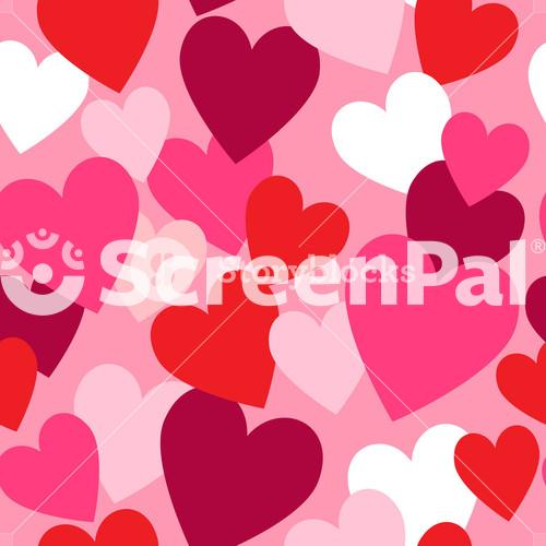 Valentine Hearts Seamless Pattern